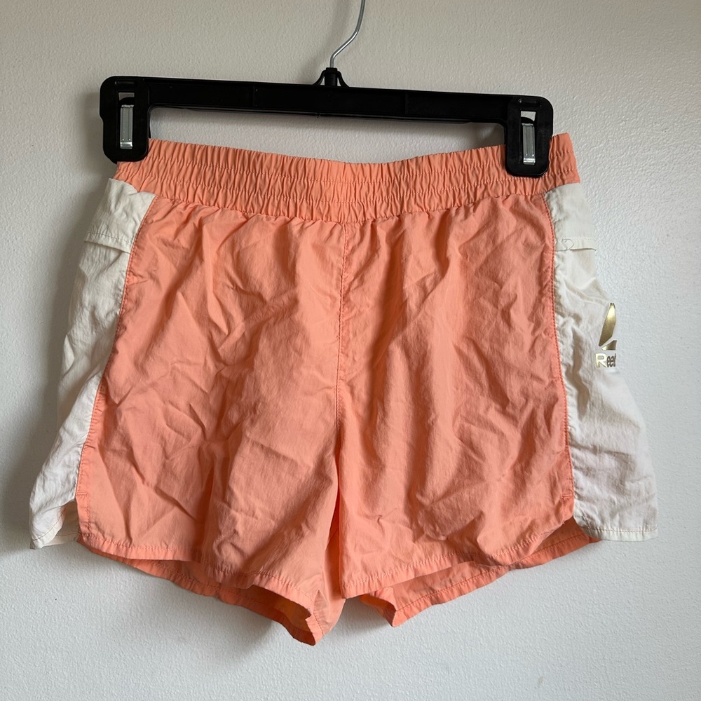 Reebok Girls Coral and White Athletic Shorts